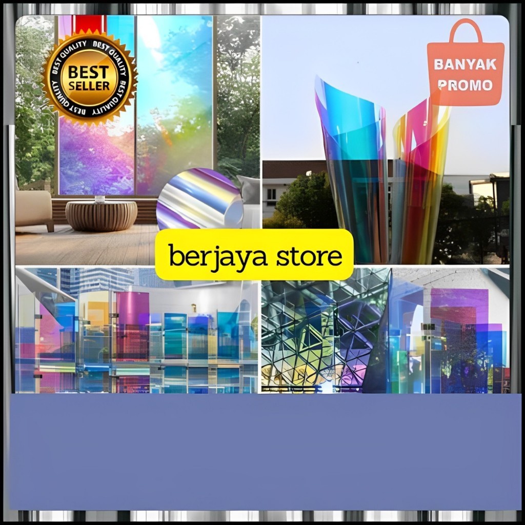 STIKER KACA FILM PELANGI CHAMELOON / KACA FILM RAINBOW