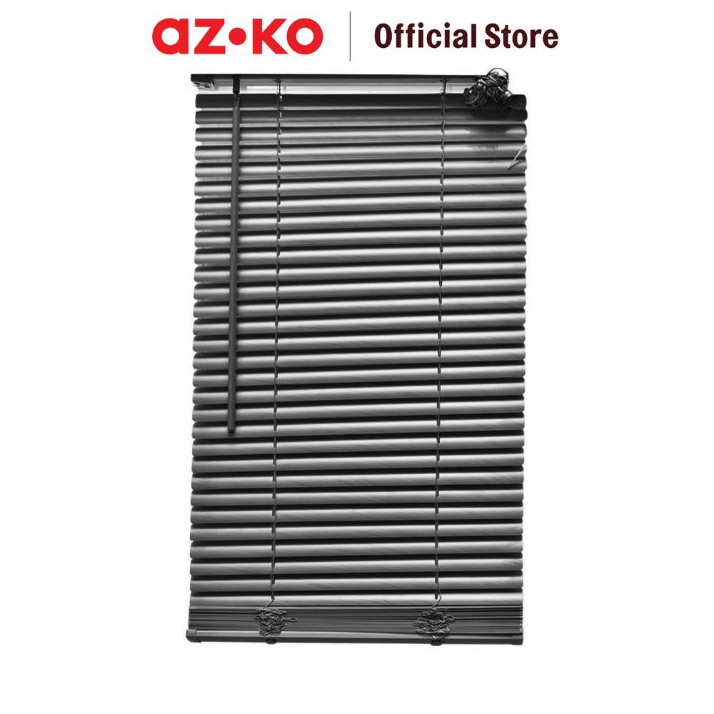 AZKO Forhom 90x180 cm Venetian Blind Pvc - Abu-Abu Tirai Penutup Kerai Hordeng Venetian Penghalau Ca