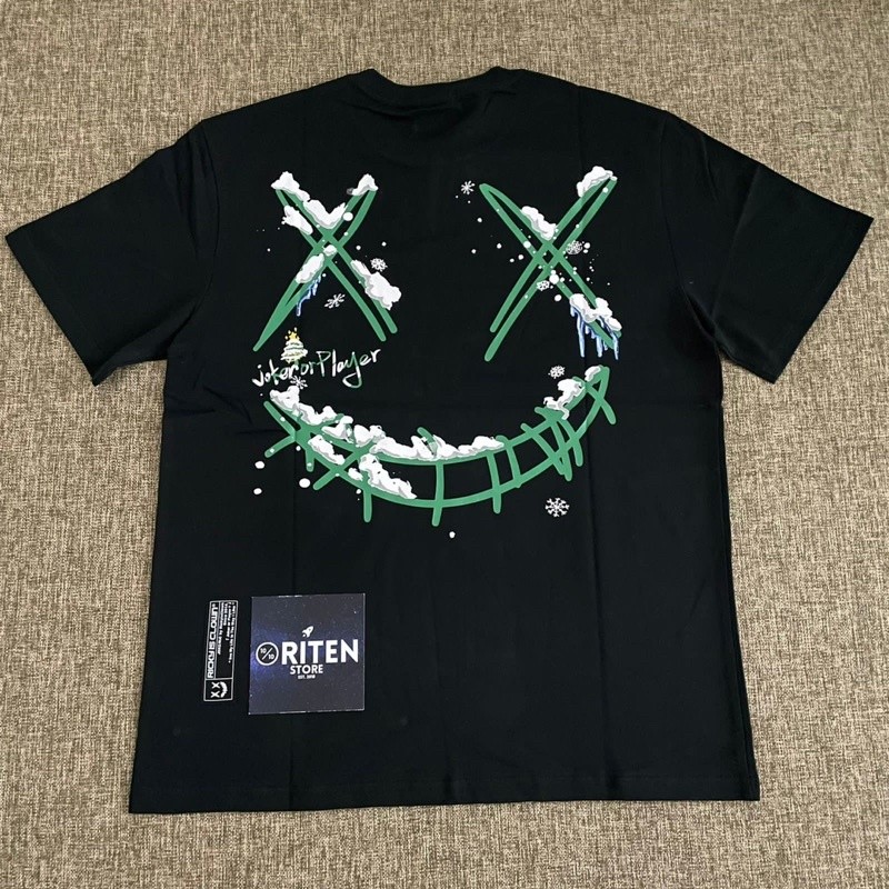 Kaos Oversize Ricky Is Clown Christmas Tee Black Original / RickyisClown