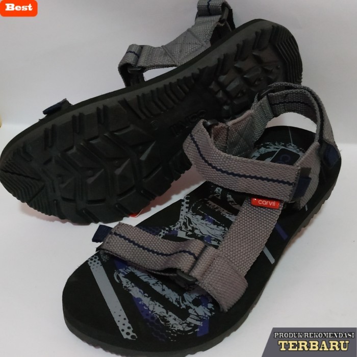 rekomendasi sepatu olahraga brand lokal Sepatu Sandal Gunung Pria S38-44 Carvil Original Argha-GM Bl