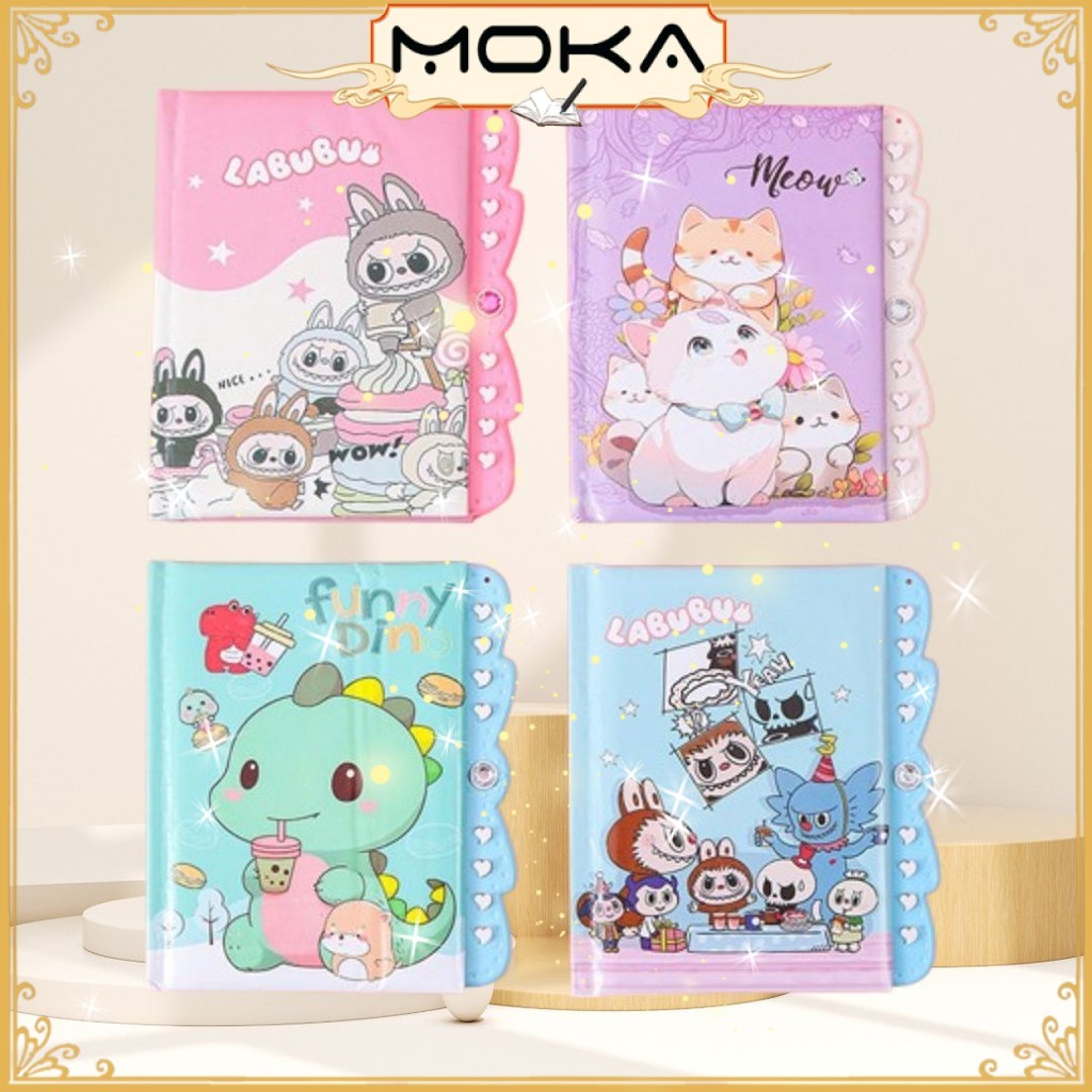 

MOKA NOTEBOOK MINI / DIARY MINI DILENGKAPI DENGAN PENGUNCI MOTIF KARTUN RANDOM YANG LUCU MKA104