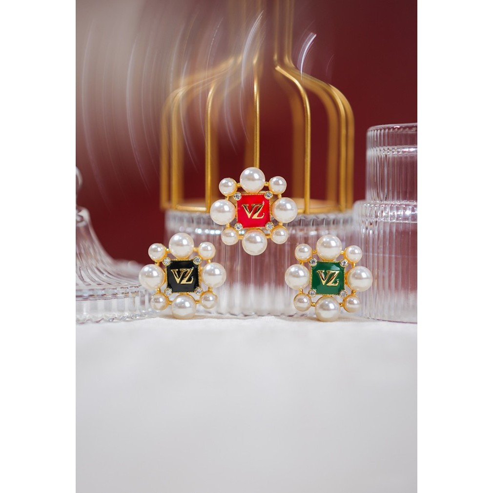 ✨LARIS✨-VZ Luxia Brooch -  Amazon Green