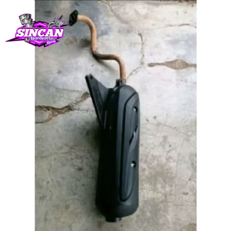 Knalpot standar vario 110 karbu / vario techno karbu original copotan