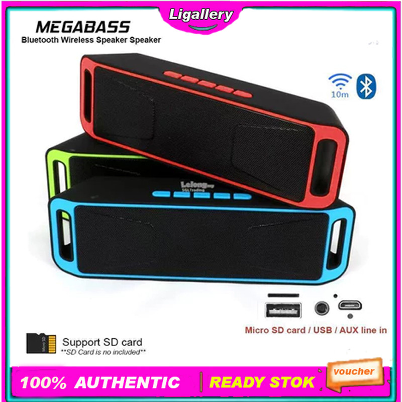 Speaker Bluetooth Megabass Stereo A2DP S208 Speaker Stereo Megabass