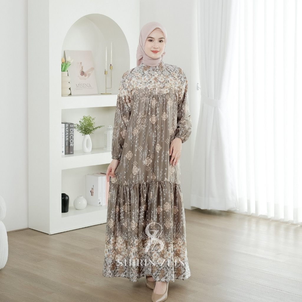 DR45TZ Gamis Silk Premium Terbaru 2024 Elegan - ShirinZein Dress Shafira