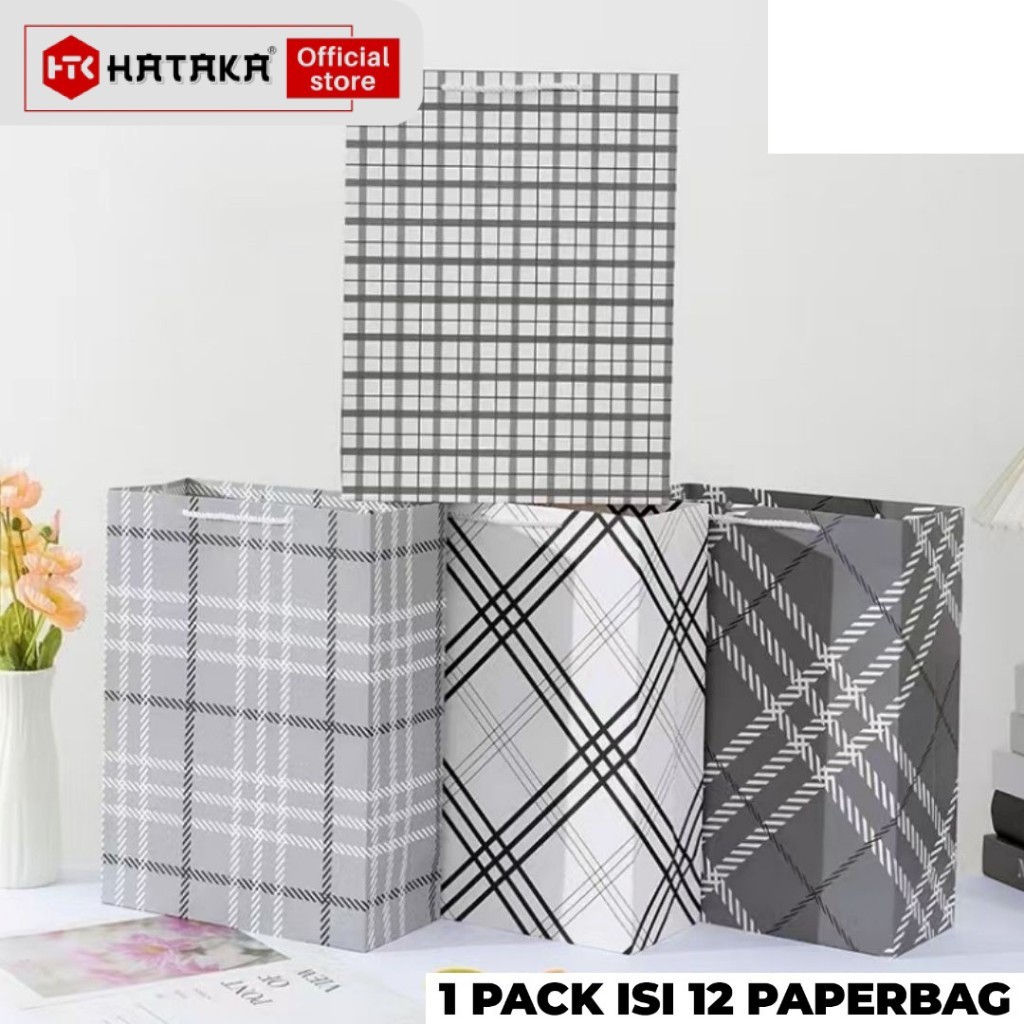 

[40738 12 PCS] PAPERBAG MOTIF UKURAN 38X29X12.5 TAS KADO ULANG TAHUN GOODIE BAG MOTIF
