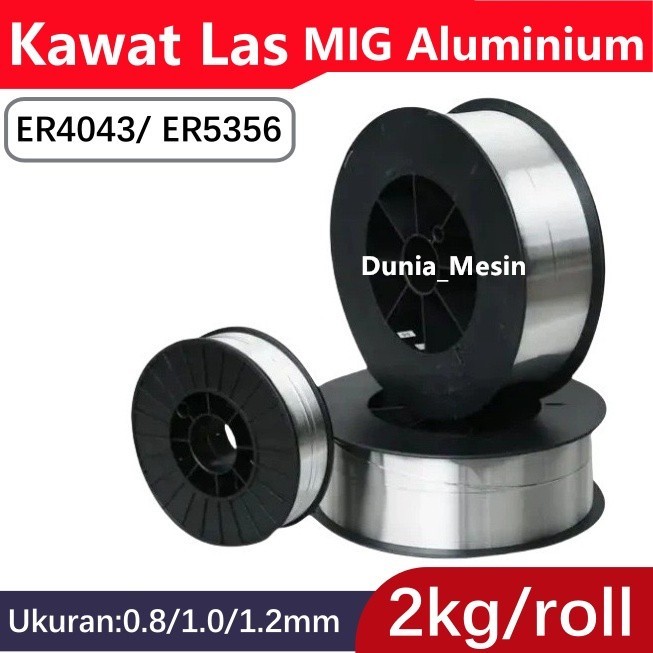 Kawat Las MIG 2kg ER4043 ER5356 Kawat Las Aluminium 0.8mm 1.0mm 1.2mm Almunium