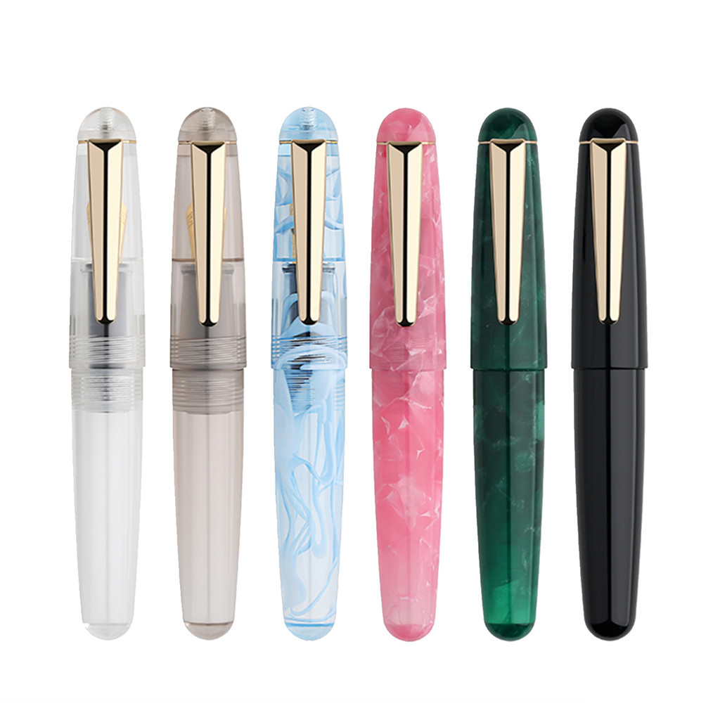 

MAJOHN Q2 Acrylic Fountain Pen mini portable Ink Pens for travel EF F nibs Cute gift pen for girls office Writing supplies
