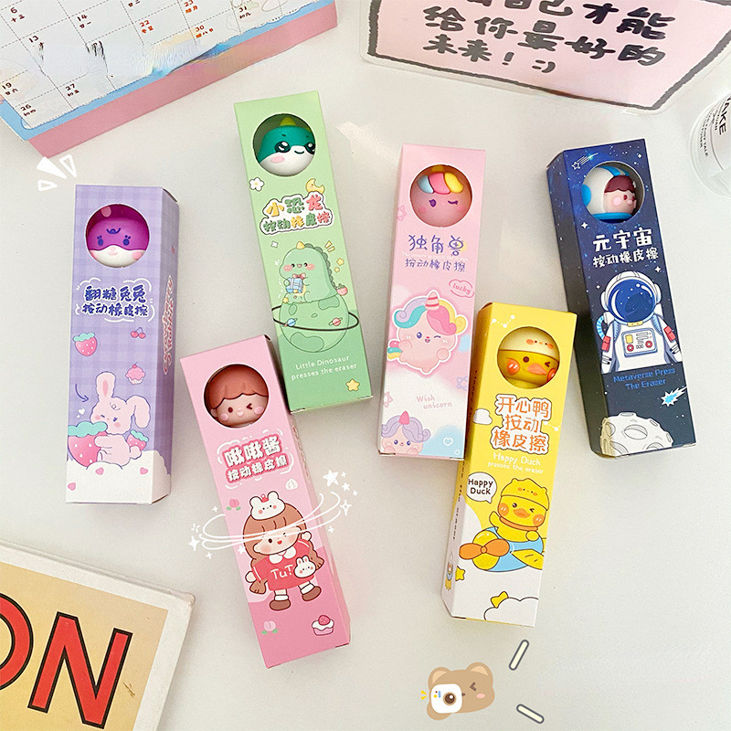 

pressing cartoon pencil eraser Pen type cute eraser School student rubber eraser kid gifts office eraser