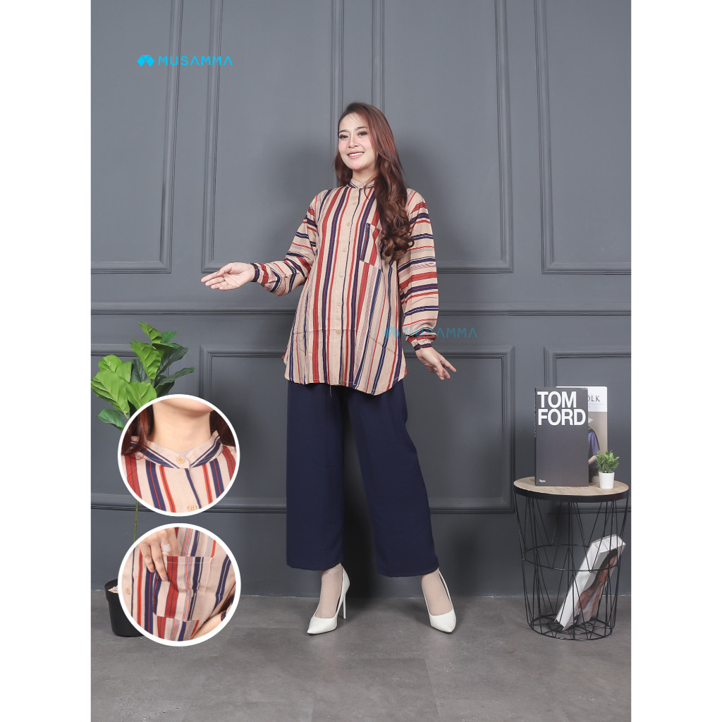 SALVINA SET MOTIF | Setelan Rayon Mix Crincle Terbaru Kekinian