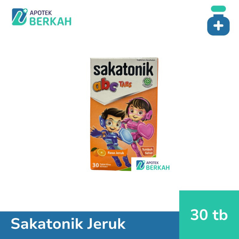 Sakatonik Abc Jeruk permen hisap untuk Kebutuhan Multivitamin Anak - 30 Tablet