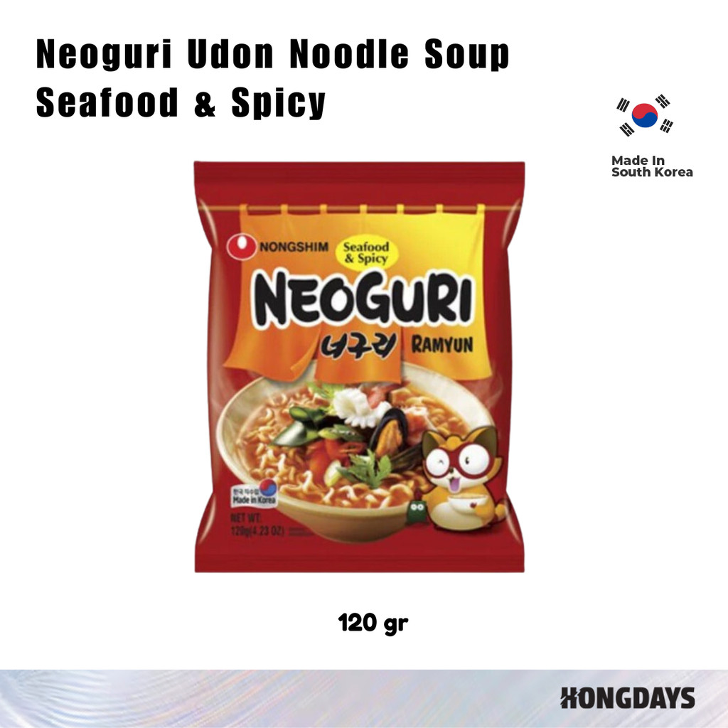 

Nongshim Neoguri Udon Noodle Soup Seafood & Spicy 120g - HONGDAYS