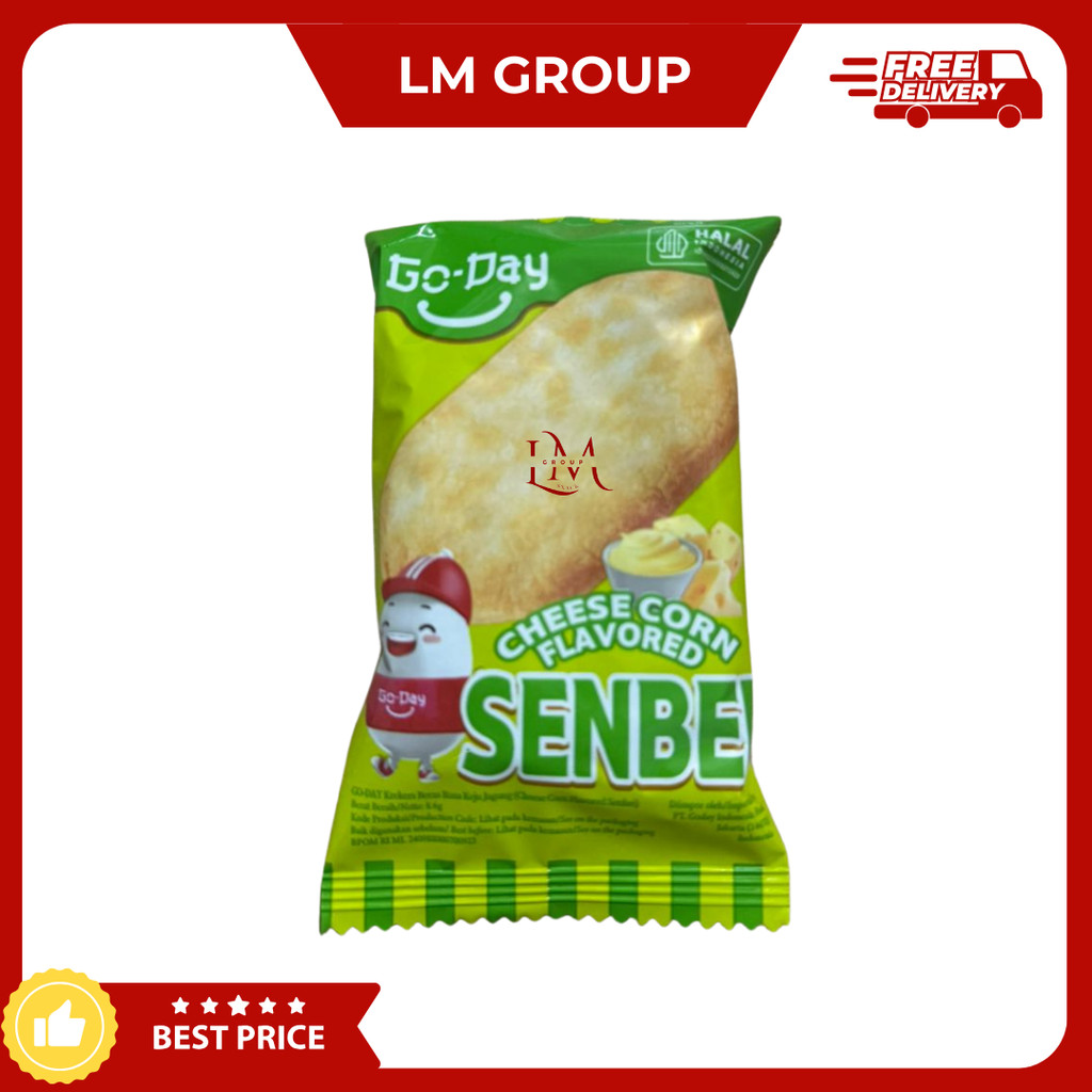 

GoDay Senbe Cheese Corn Flavored Krakers Beras Keju Jagung 8.6gr