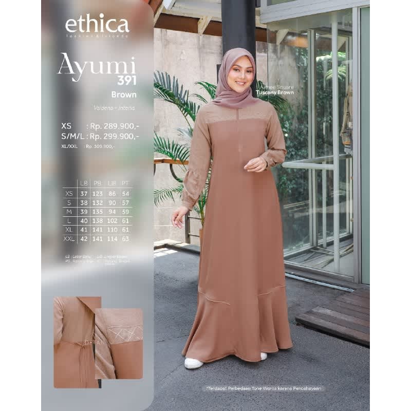 ETHICA GAMIS DEWASA  AYUMI 391 BROWN