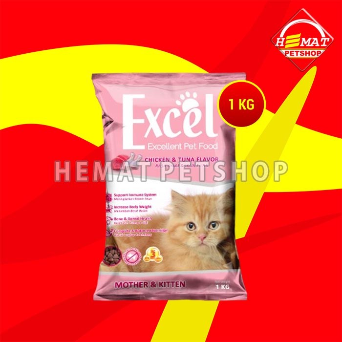 Makanan Kucing Excel Cat Food 1 KG