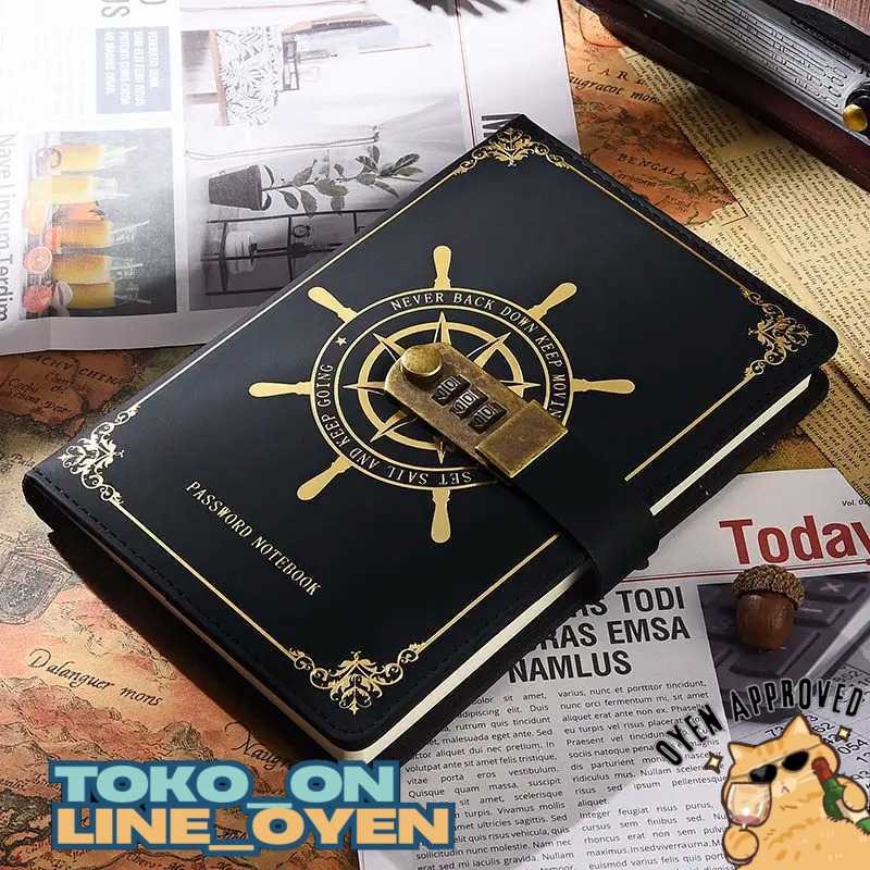 

TokoOyen TODDI Buku Jurnal Leather Vintage Pirate A5 200 Halaman Grid with Lock - 10001