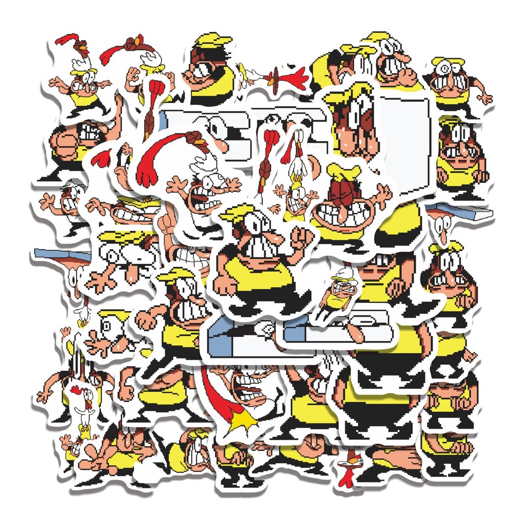 

COD 50 Pcs Stiker PIZZA T PEPI V72 Lucu Anti Air Untuk Dekorasi Notebook Sepeda Skateboard Handphone DIY