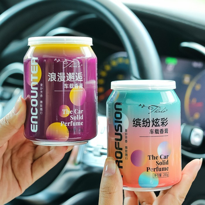 Thalo Botol Kaleng Gelas Parfum Pengharum Mobil Gel Cola Tahan Lama Wewangian Ruangan Model Kemasan Kaleng Soda Coke Can Balm Premium Balm Fresh Air Parfum Perfume Deodorant Fragrance Aromatherapy for Home Car Air Freshener Balm Cup Fresh Air Purifier Car