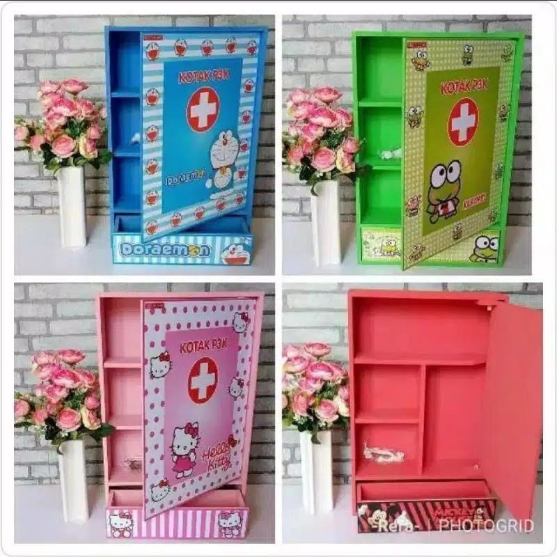 KOTAK PENYIMPANAN OBAT P3K KARAKTER