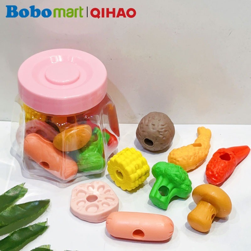 

BOBOMART PENGHAPUS ANAK SEKOLAH QIHAO 1 SET QH-8616 DESSERT BOX MEAL MINI ERASER PENGHAPUS FANCY MURAH