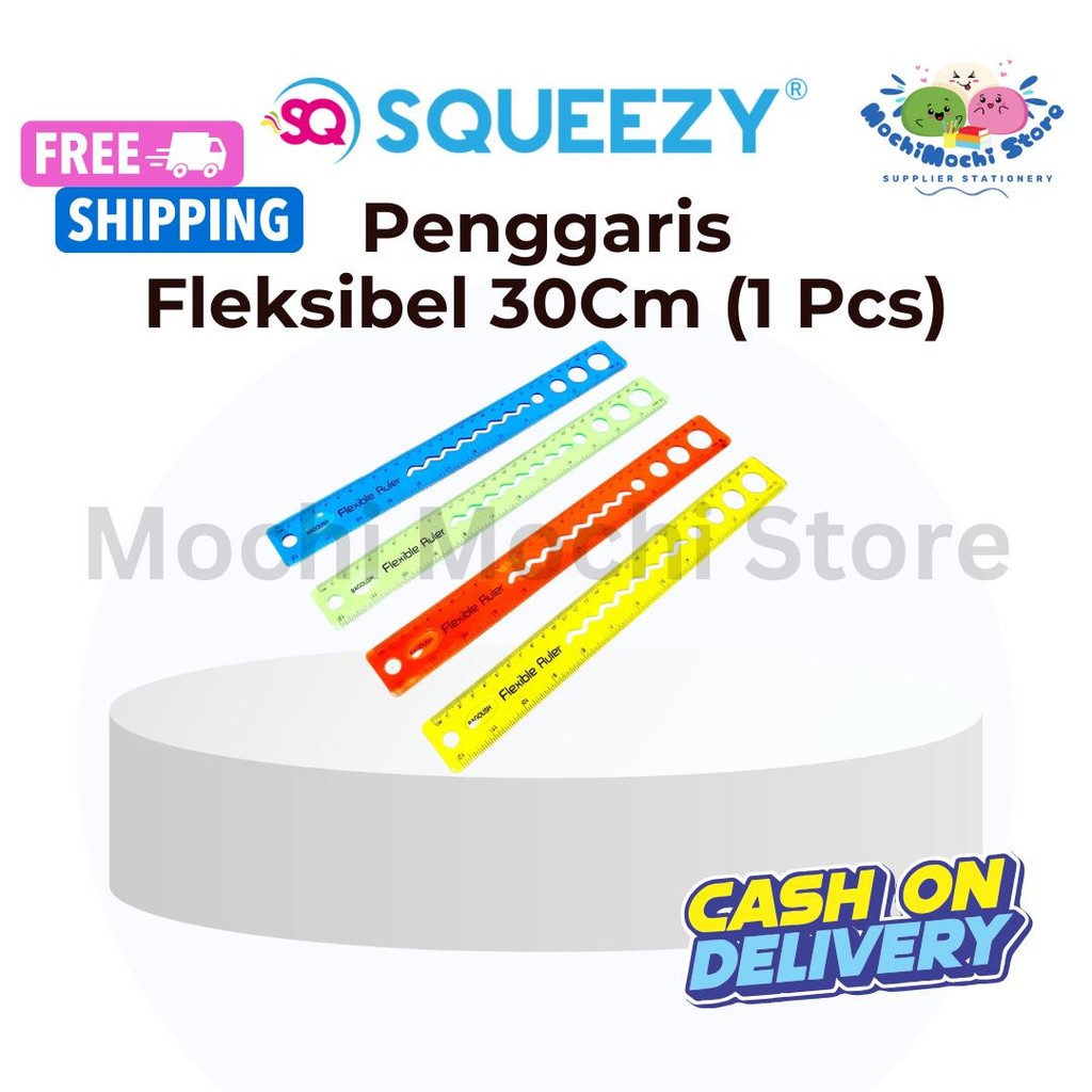 

Penggaris Fleksibel 30cm RR-SQ672 | Penggaris Warna Lentur Anti Patah | Penggaris Lentur 30 cm | Flexible Ruler | Penggaris Inul RR-SQ672 | Penggaris Anak