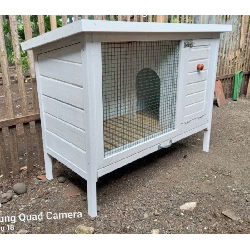 Kandang kelinci Rabbit Minimalis Full Kayu