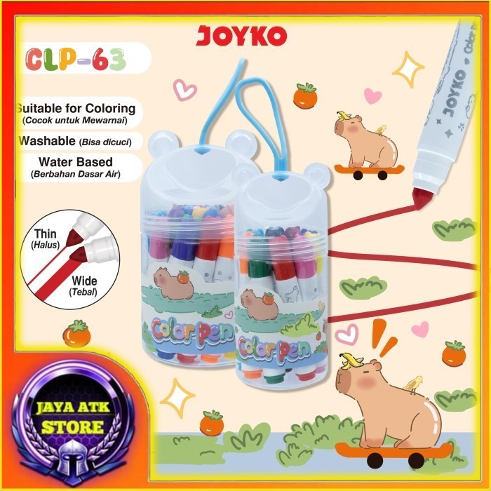 

JOYKO Color Pen Pulpen Pena Warna CLP-63 - 12 Warna / 24 Warna