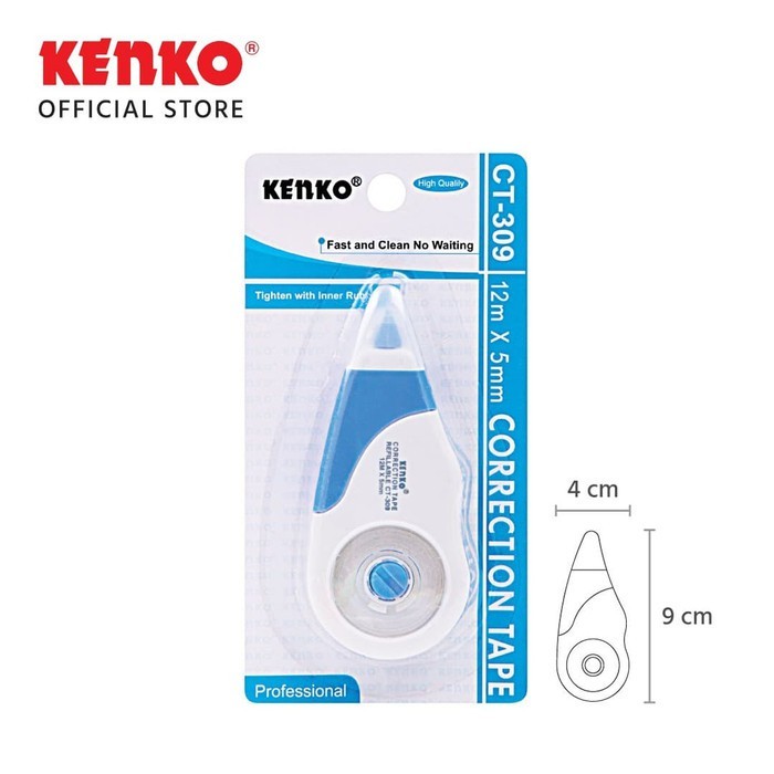 

KENKO CORRECTION TAPE CT-309 ( 12 M X 5 MM ) HARGA PER 2 PCS