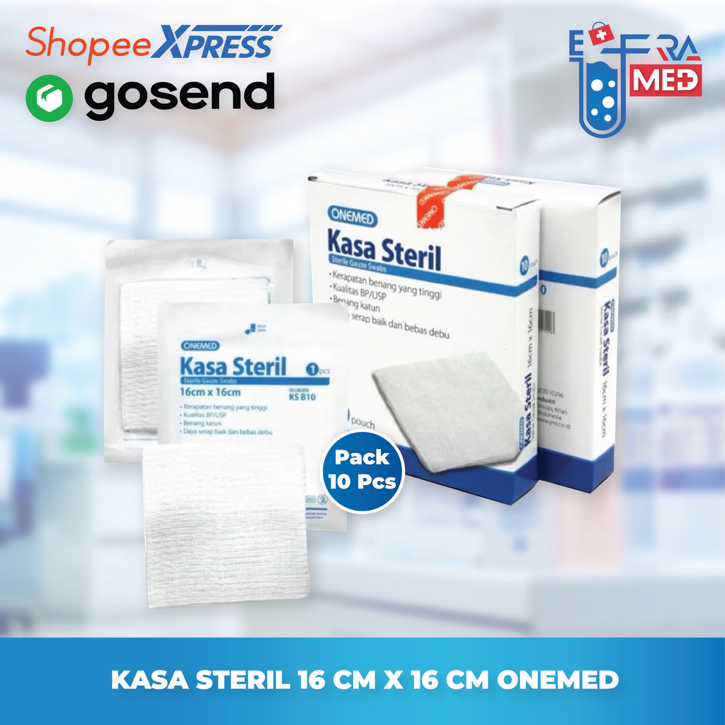 Kassa Steril Onemed/Kasa Steril Onemed 16x16 isi 10 pouch