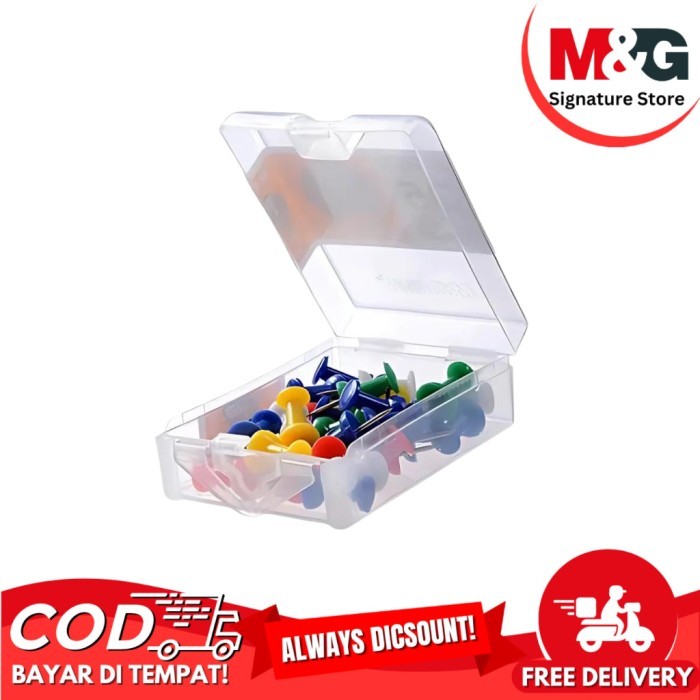 

Push Pin M&G ABS92605 Jarum Tekan Paku Pin Warna Warni - ABS92605