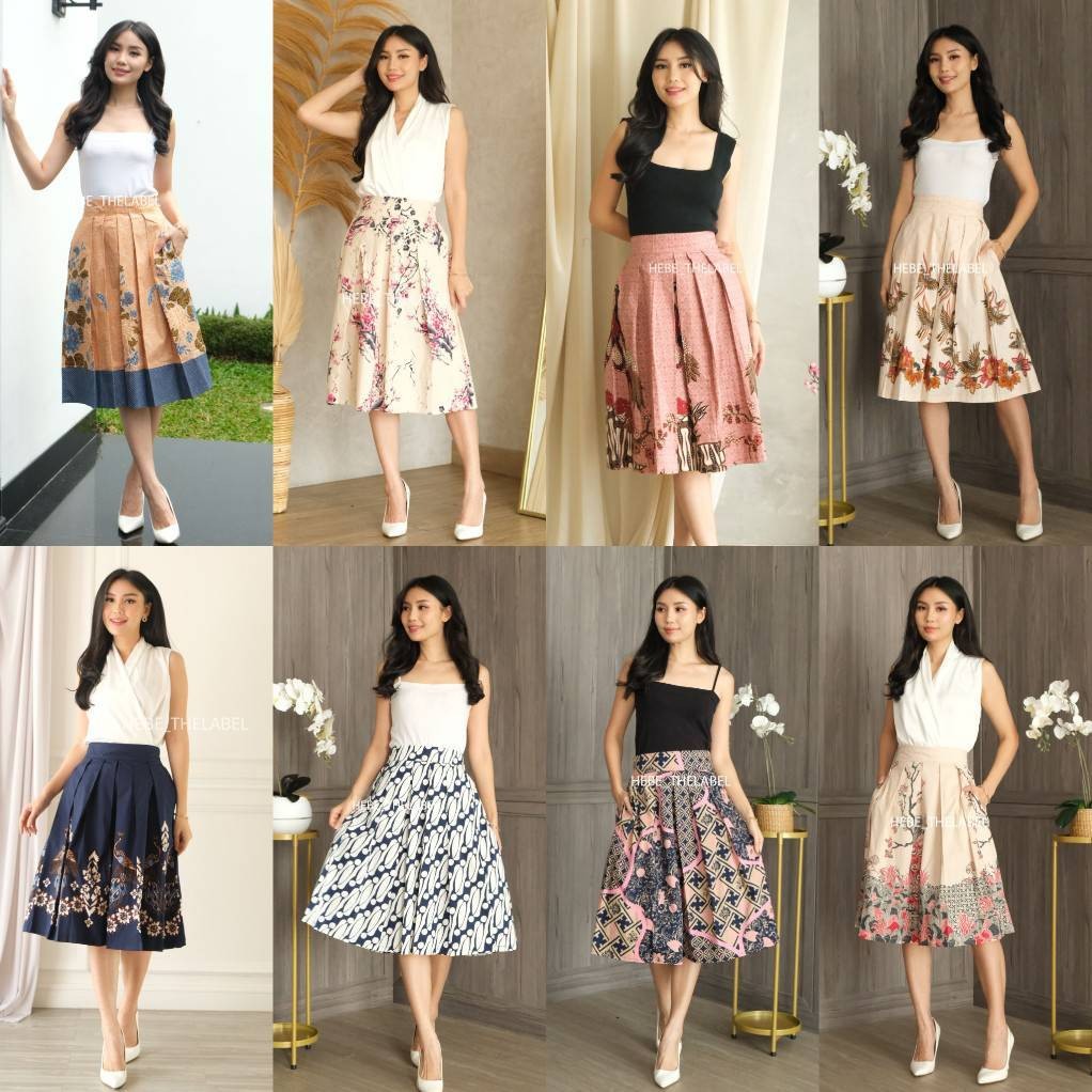 ABELZ.ID Dara Skirt Batik Katun Elegan - Pakaian Wanita