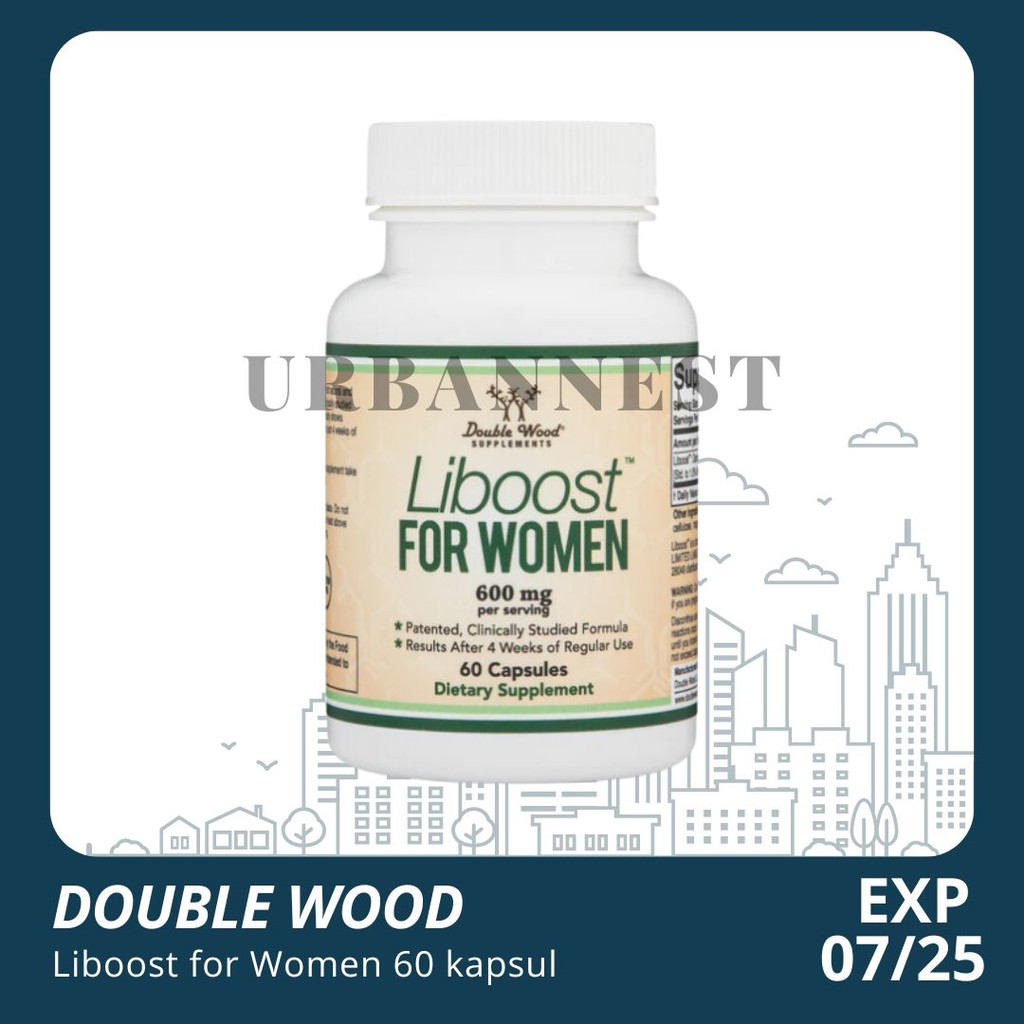 Doublewood Liboost for Women 600 mg 60 libido booster wanita pria suplemen herbal Double Wood Supple