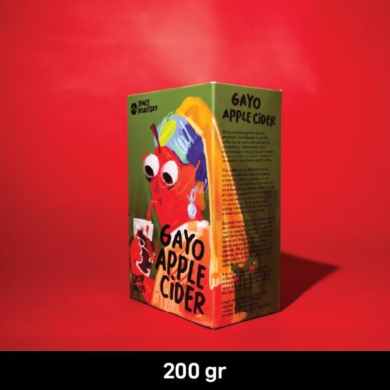 

GAYO APPLE CIDER Specialty Coffee Beans by Space Roastery Biji Kopi/Bubuk Arabika - 200 gram