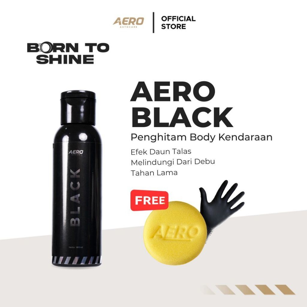 Aero Black Penghitam Body Motor / Mobil Permanen