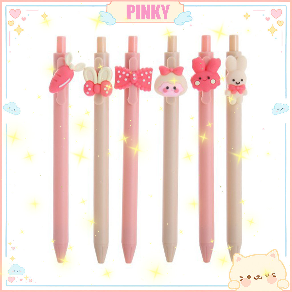 

PULPEN DAN 6PCS KARAKTER LUCU DAN IMUT /PEN SEKOLAH CARTOON/PULPEN TULIS LUCU