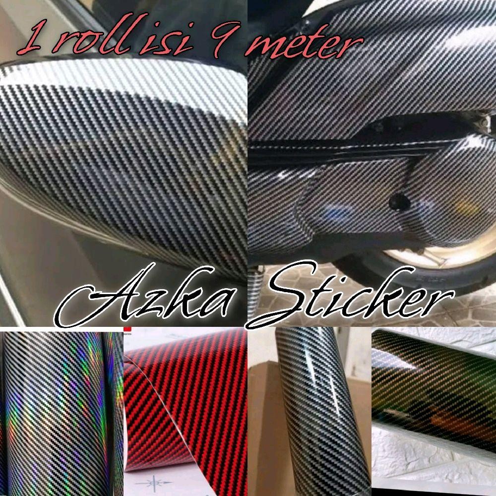 stiker skotlet carbon 5d hitam 1 roll stiker skotlet carbon silver 5 d stiker motor carbon merah car
