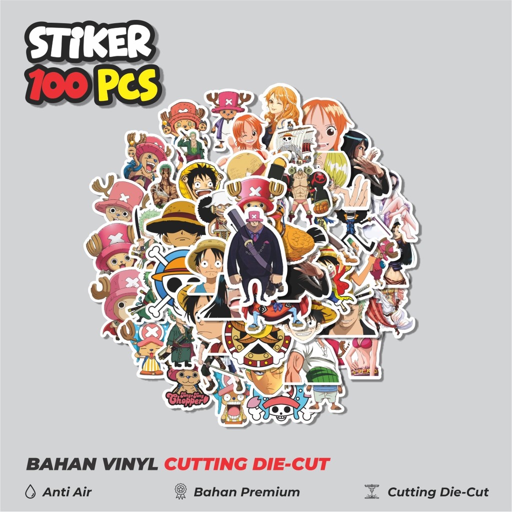 

Terbaru! 50 pcs Stiker Anime One Piece Versi 11 Dekorasi Lucu Kreatif untuk Notebook, Skateboard, HP