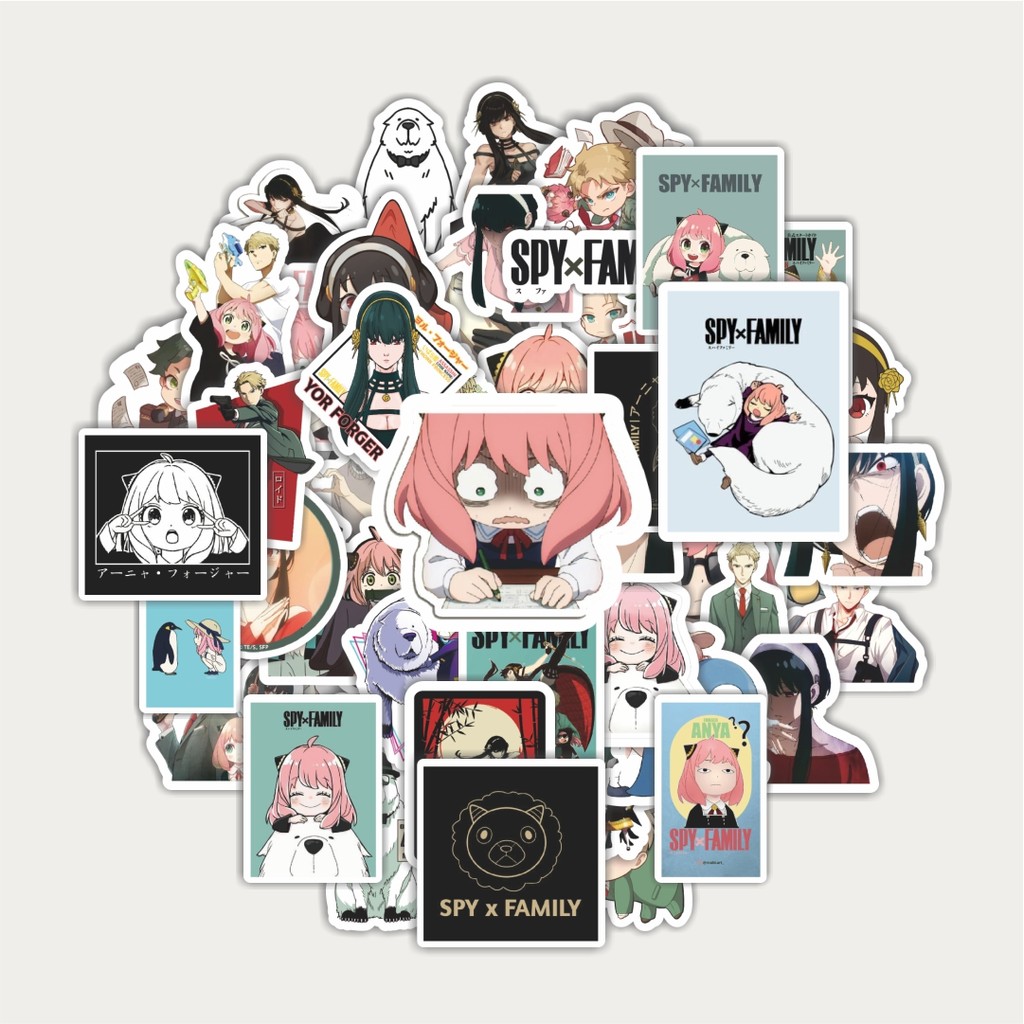 

Sticker Pack Stiker Anime Spy X Family | Sticker TUMBLR | Stiker LAPTOP KOPER HELM