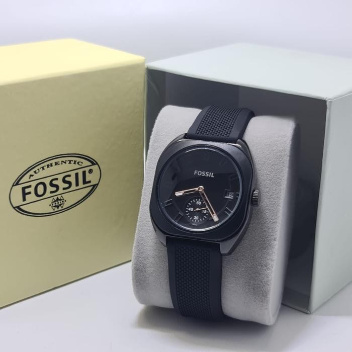 Jam Tangan Wanita Fossil 8133 Original Water Resist Chrono Tanggal - Hitam