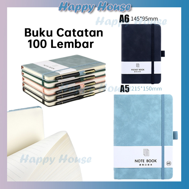 

Buku Catatan Kecil Notebook Mini Pocket A6/A5 Book Aesthetic Portable Buku Tulis Memo