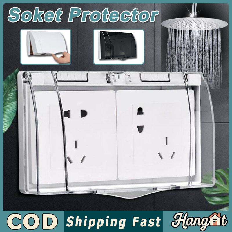 [COD] Penutup Steker Colokan Listrik Cover Penutup Steker Colokan Listrik Waterproof Pelindung Colok