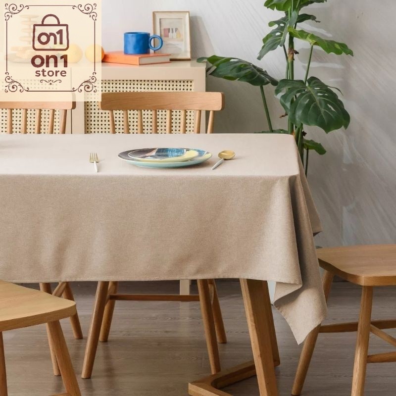 Taplak Meja Murah / Taplak Meja Kain Polos Katun II Taplak Meja Makan Polos Kain Custom Ukuran