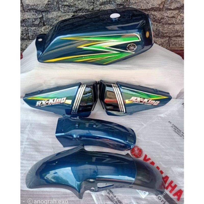 PROMO body bodi set Yamaha RX king tahun 2003 warna hijau TERMURAH