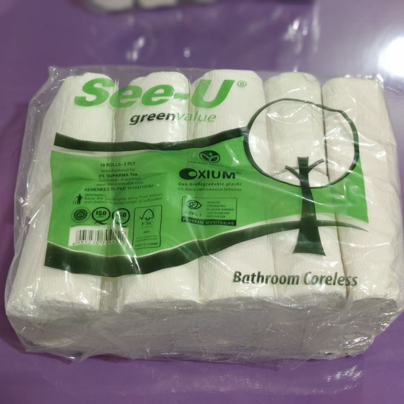 

Tisu See-U Coreless per Bungkus