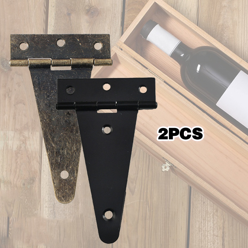 2Pcs Engsel Gudang T / Engsel Pintu Gerbang Garasi / Engsel Besi Gudang