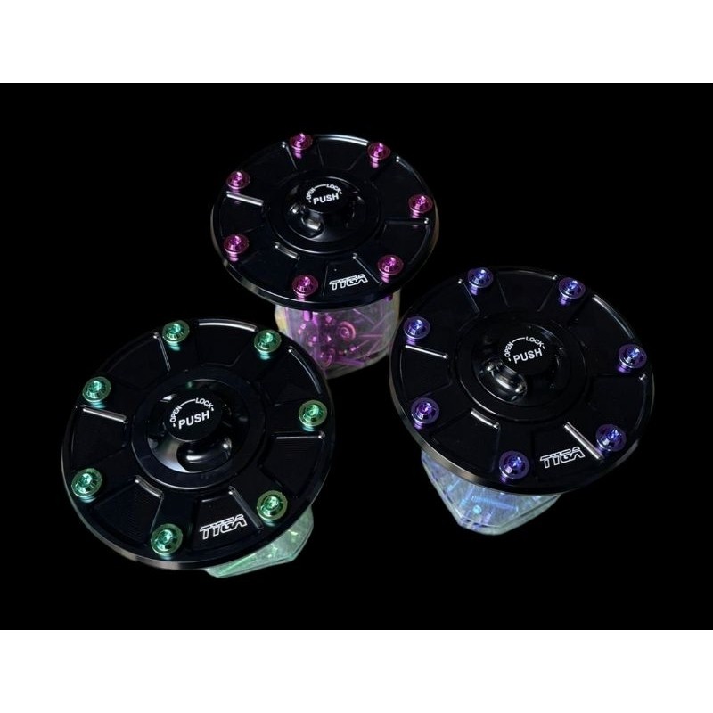 baut tutup tangki ninja R SS RR  original titanium set tutup tangki