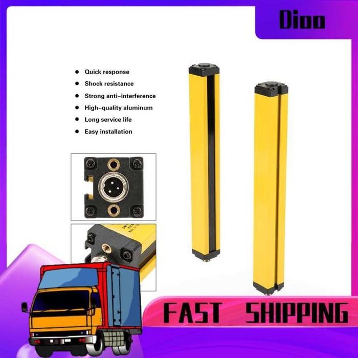 

Dioo Light Curtain Sensor Swit Safety Grating Device 24VDC Resistan