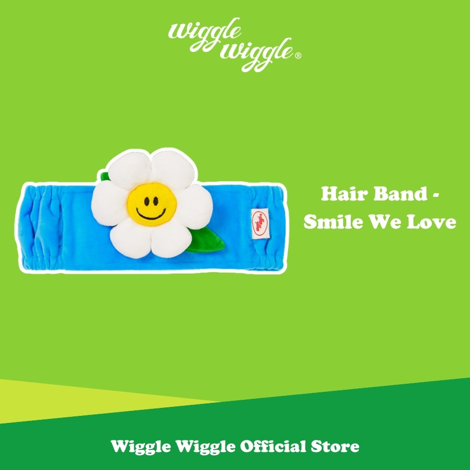 Wiggle Wiggle Hair Band - Smile We Love Bandana Aksesoris Rambut Headband Korea Lucu