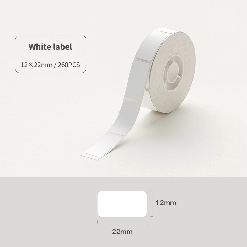 

Printer D11 D110 D101 Label Sticker 1Roll Color White Transparent Papers Waterproof Anti-Oil Label Mini Portable Printer