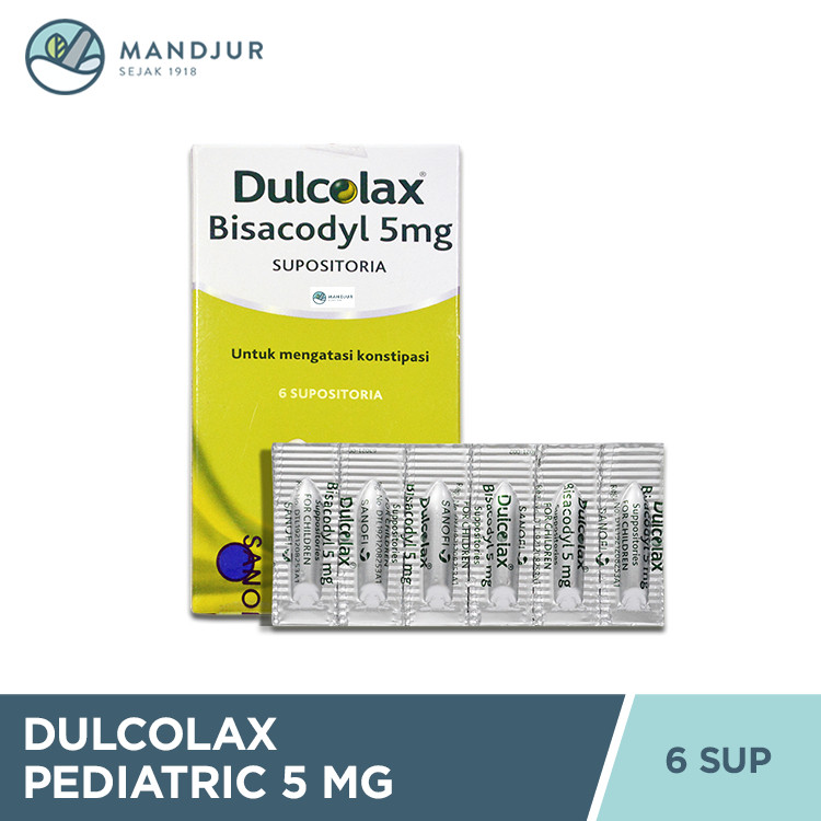 DULCOLAX SUPP, 1 STRIP @ 6 SUPPOSITORIA
